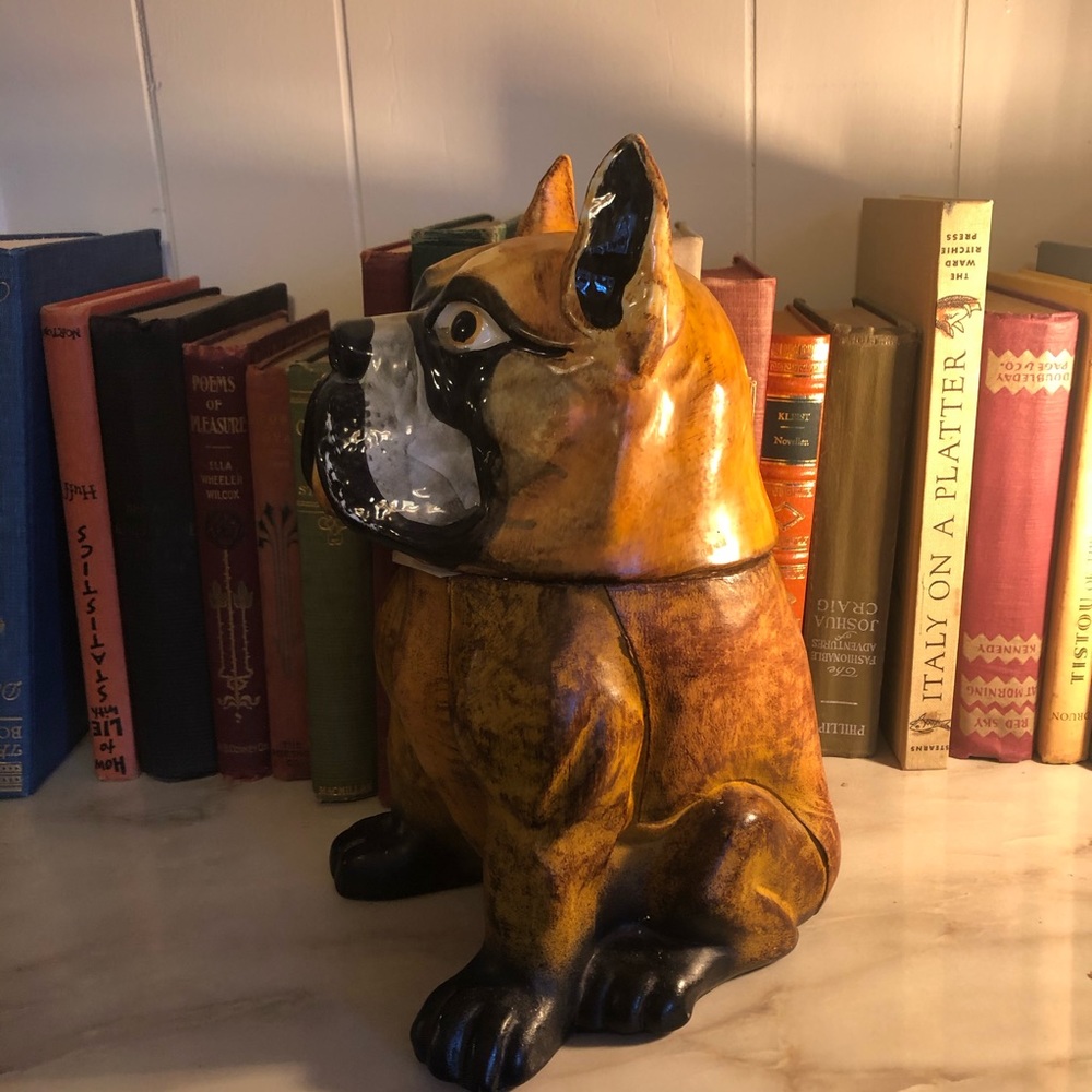 Vintage Comoy’s of London Ceramic Bulldog Jar - Picture 3 of 8